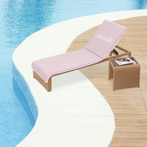 Törölköző Homelevel napozószékhez, 75 x 200 cm, rózsaszín, pamut / poliészter, 55649.03.10