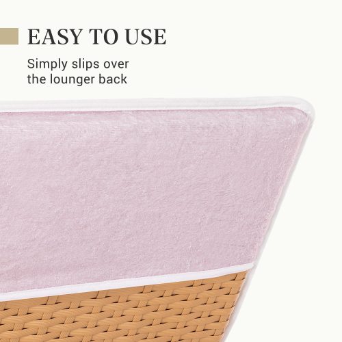 Törölköző Homelevel napozószékhez, 75 x 200 cm, rózsaszín, pamut / poliészter, 55649.03.10