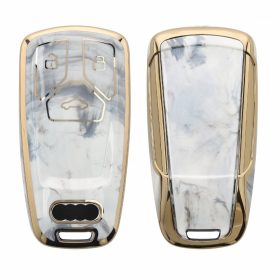   Autókulcs fedél Audi 3 gombokhoz - Smart Key, Kwmobile, többszínű, szilikon, 52827.03