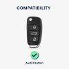 Autókulcs fedél Audi 3 gombokhoz, Kwmobile, többszínű, szilikon, 55034.04
