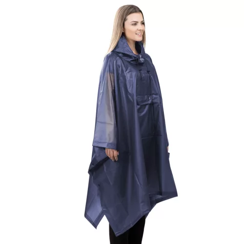 Navaris unisex esőponcsó, 100x154 cm, vízálló, kék, EVA, 52203.01.17