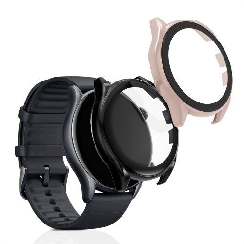 2 db-os tokkészlet Huami Amazfit GTS 3/Amazfit GTR 3 Pro, Kwmobile, fekete/rózsaszín, műanyag, 56908.47