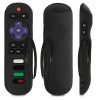 TCL TV RC280 távirányító burkolata, Kwmobile, fekete, szilikon, 57900.01