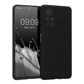  Kwmobile tok Xiaomi Redmi Note 11S 5G/Poco M4 Pro 5G telefonhoz, szilikon, fekete, 57925.47