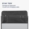 Huzat Apple Studio Display monitorhoz, Kwmobile, fekete, textil, 57913.01