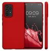 Kwmobile tok Samsung Galaxy A53 5G telefonhoz, szilikon, piros, 57958.36