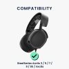 2 db-os fülpárna szett STEELSERIES Arctis 7/Arctis 9/Arctis fejhallgatókhoz, Kwmobile, fekete, Eco-bőr, 57962.01