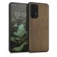 Kwmobile tok Samsung Galaxy A53 5G telefonhoz, fa, barna, 57997.18