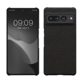   kwmobile tok Google Pixel 7 Pro telefonhoz, textil, szürke, 58018.19