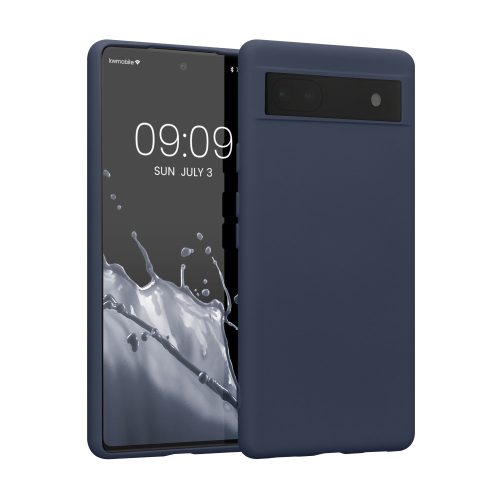 Kwmobile tok Google Pixel 6a telefonhoz, szilikon, kék, 58053.186
