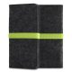 Kwmobile Universal Cover XL méret - 6,8 hüvelyk, mikroszálas, szürke/zöld, 58046.03