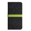 Kwmobile Universal Cover XL méret - 6,8 hüvelyk, mikroszálas, szürke/zöld, 58046.03