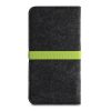 Kwmobile Universal Cover XL méret - 6,8 hüvelyk, mikroszálas, szürke/zöld, 58046.03