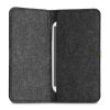 Kwmobile Universal Cover XL méret - 6,8 hüvelyk, mikroszálas, szürke/zöld, 58046.03