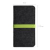 Kwmobile Universal Cover XL méret - 6,8 hüvelyk, mikroszálas, szürke/zöld, 58046.03