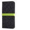 Kwmobile Universal Cover XL méret - 6,8 hüvelyk, mikroszálas, szürke/zöld, 58046.03