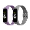 2 db pánt készlet Samsung Galaxy Fit 2, Kwmobile, szürke/lila, szilikon, 53962.06