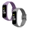 2 db pánt készlet Samsung Galaxy Fit 2, Kwmobile, szürke/lila, szilikon, 53962.06