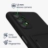 Kwmobile tok Samsung Galaxy A13 telefonhoz, szilikon, fekete, 58144.01