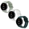 Szíj Samsung Watch 4 (40 mm)/Watch 4 (44 mm)/Watch 4 Classic (42 mm), Kwmobile, zöld/fehér, szilikon, 58172.01