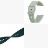 Szíj Samsung Watch 4 (40 mm)/Watch 4 (44 mm)/Watch 4 Classic (42 mm), Kwmobile, zöld/fehér, szilikon, 58172.01