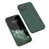 Kwmobile tok Apple iPhone 13 telefonhoz, szilikon, zöld, 55948.169