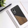 Kwmobile tok Xiaomi 12/12X, fa, barna/fekete, 58201.01