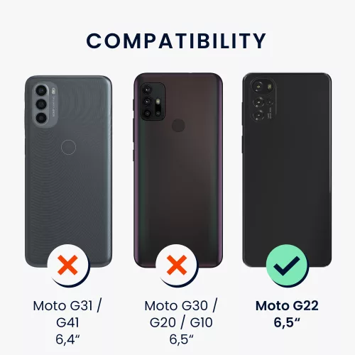 Kwmobile tok Motorola Moto G22, szilikon, krémszínű, 58207.10