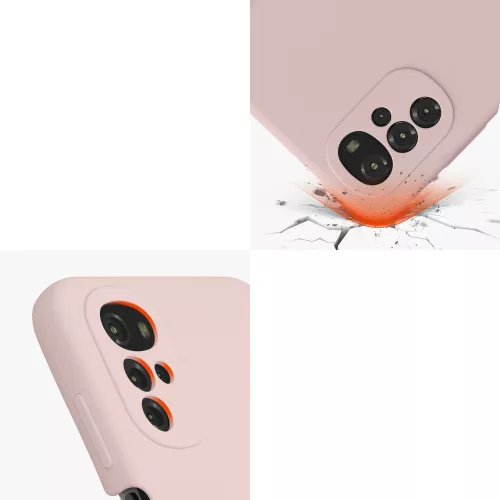 Kwmobile tok Motorola Moto G22, szilikon, krémszínű, 58207.10