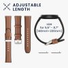 Szíj Willful SmartWatch/Fitnesstrackerhez, Kwmobile, barna/fekete, természetes bőr, 58186.05