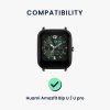 2 db pánt készlet Huami Amazfit Bip U/Amazfit Bip U Pro, Kwmobile, fekete/zöld, szilikon, 57434.04