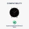 Huami Amazfit GTR (47mm)/Amazfit GTR 2 szíj, Kwmobile, zöld, természetes bőr, 54018.107
