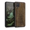 Kwmobile tok Samsung Galaxy A12 készülékhez, fa, barna, 55092.03