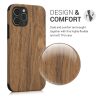Kwmobile tok Apple iPhone 12/iPhone 12 Pro telefonhoz, fa, barna, 58298.01