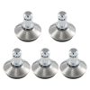 5 láb készlet irodai szék rúdhoz 10 mm, Kwmobile, ezüst/fekete, acél, 56093.05