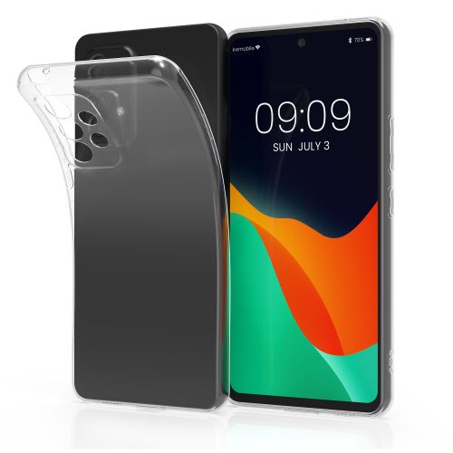 Kwmobile tok Samsung Galaxy A53 5G telefonhoz, szilikon, átlátszó, 58329.03