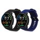 2 db szíjkészlet Xiaomi Mi Watch/Mi Watch Color Sport, Kwmobile, fekete/kék, szilikon, 58466.01
