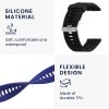 2 db szíjkészlet Xiaomi Mi Watch/Mi Watch Color Sport, Kwmobile, fekete/kék, szilikon, 58466.01