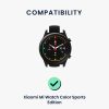 2 db szíjkészlet Xiaomi Mi Watch/Mi Watch Color Sport, Kwmobile, fekete/kék, szilikon, 58466.01