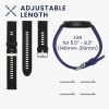 2 db szíjkészlet Xiaomi Mi Watch/Mi Watch Color Sport, Kwmobile, fekete/kék, szilikon, 58466.01