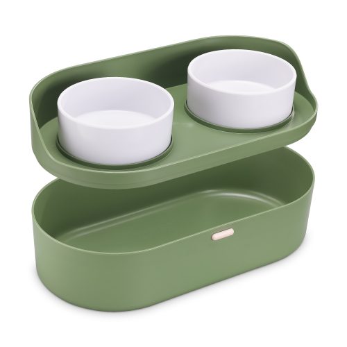 Navaris táltartó tárolóval, Zöld, Műanyag, 58518.07