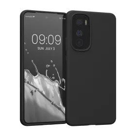   Kwmobile tok Motorola Edge 30-hoz, szilikon, fekete, 58537.01