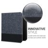 Borító Tolino Vision 6, Kwmobile, kék/fekete, textil, 57164.17