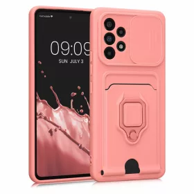   Kwmobile tok Samsung Galaxy A53 5G telefonhoz, szilikon, rózsaszín, 58577.193