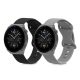 2 db szíj készlet Huawei Watch GT 3 Pro (46 mm), Kwmobile, fekete/szürke, szilikon, 58637.02 készülékhez