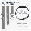 2 db szíj készlet Huawei Watch GT 3 Pro (46 mm), Kwmobile, fekete/szürke, szilikon, 58637.02 készülékhez