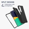 Kwmobile huzat Samsung Galaxy Z Fold 4 telefonhoz, Eco bőr, fekete, 58680.01