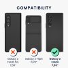 Kwmobile huzat Samsung Galaxy Z Fold 4 telefonhoz, Eco bőr, fekete, 58680.01