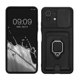   Lökhárító kwmobile Xiaomi 11 Lite 5G NE/Mi 11 Lite 5G, szilikon, fekete, 57718.01