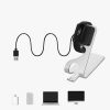 Dokkolóállvány Fitbit Inspire 2/Ace 3, Kwmobile, fekete/ezüst, fém, 58723.01